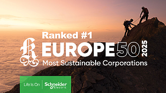 Schneider Electric е обявена от Corporate Knights за най-устойчивата корпорация в Европа