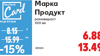 И Kaufland започва да показва цените в лева и в евро