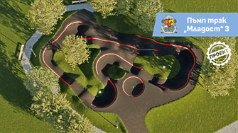 Пъмп трак площадка правят в новия парк на столичния Младост 3