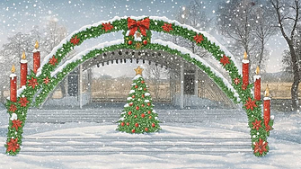 Банско с коледно село за празниците