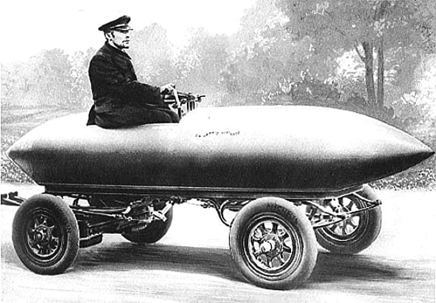 Границата от 100 километра в час е премината за първи път през 1899 година от електрическия автомобил La Jamais Contente на белгийския състезател Камил Йенаци
