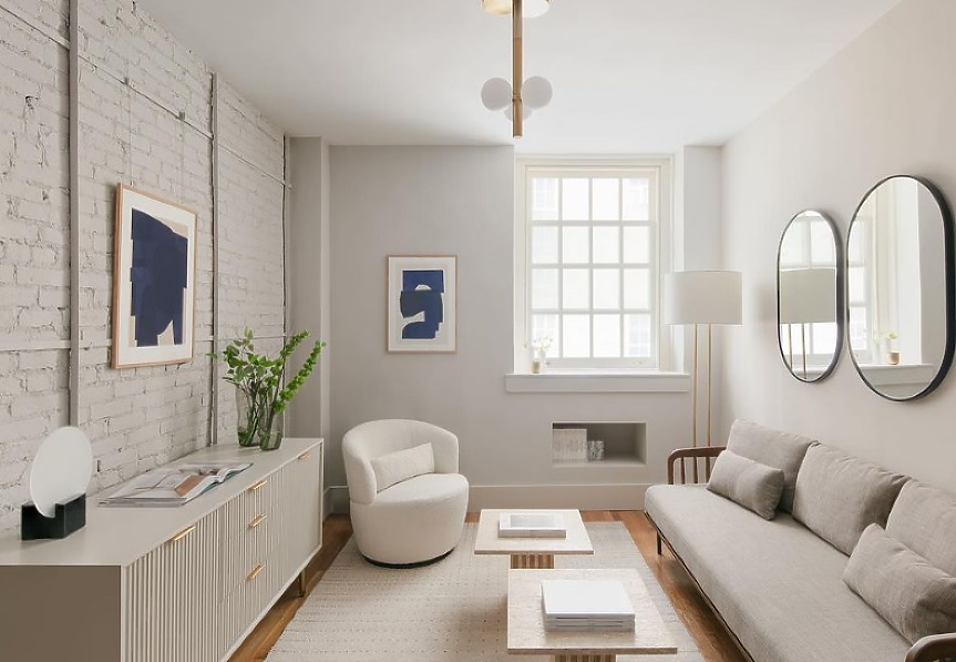 Преобразяването на апартамент от 46 квадрата в историческа страда в Манхатън