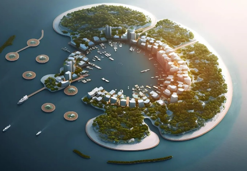 Плаващ град за 50 000 жители ще се захранва със 100% възобновяема енергия