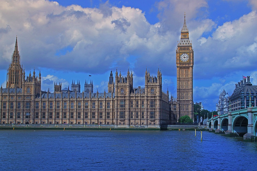 Сграда на парламента и кулата Елизабет, Лондон, Великобритания