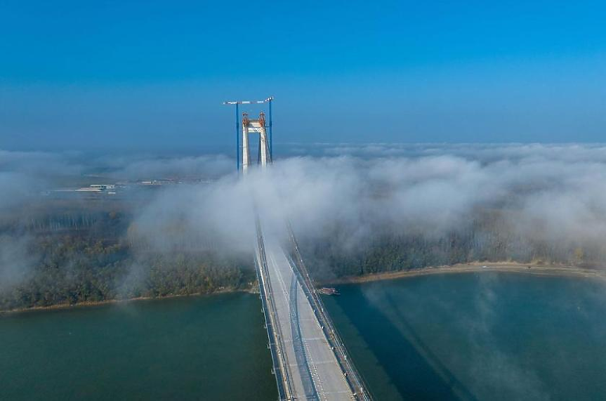 Румъния открива втория най-дълъг висящ мост в Европа