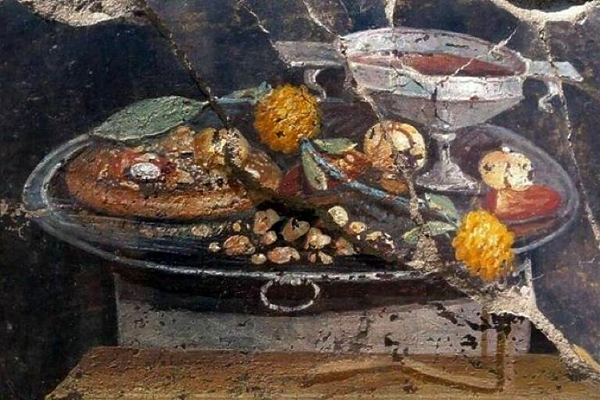Рисунка на пица на 2000 години беше открита в Помпей