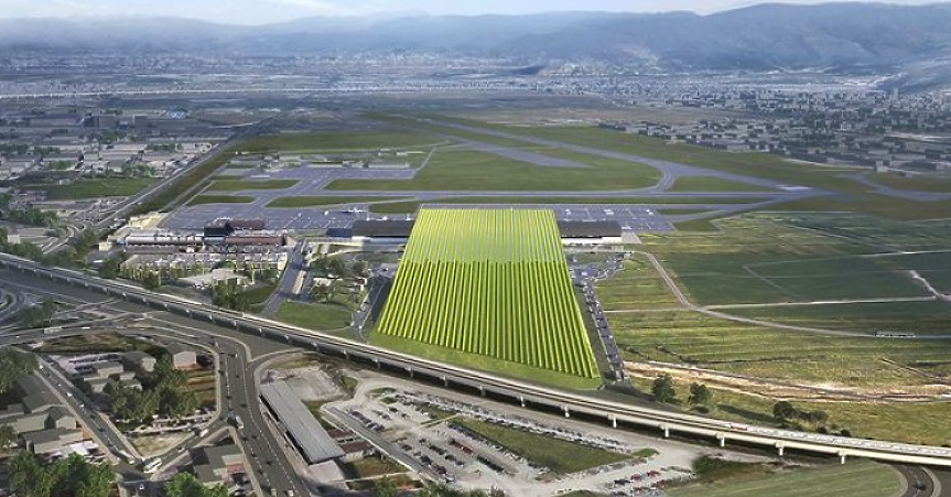 Новият терминал на летището във Флоренция ще има лозе на покрива си