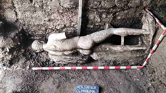 Огромна статуя, вероятно на Хермес, откриха в Хераклея Синтика