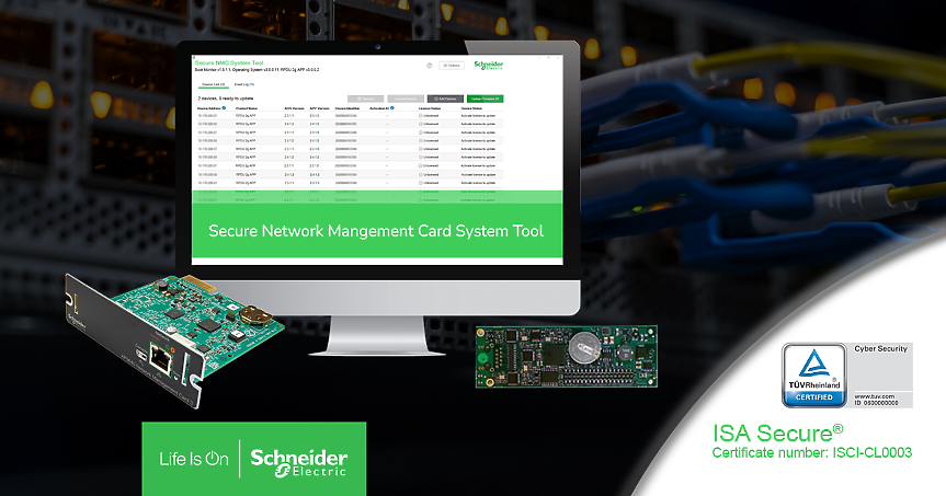 Schneider Electric с по-високо ниво сертификат за киберсигурност за NMC3