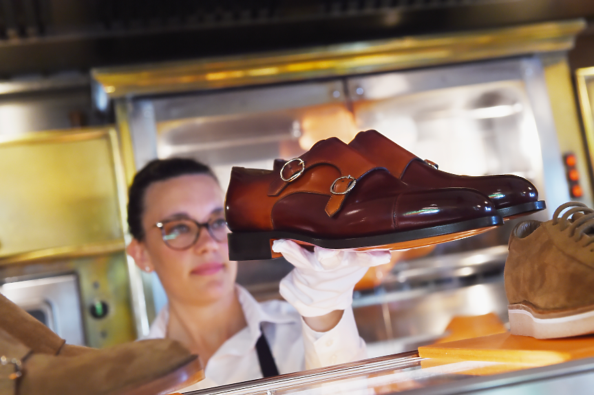 Представяне на новите модели на Santoni по време на Седмицата на модата в Милано; ©Getty Images