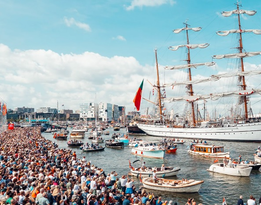 Фестивалът SAIL се завръща в Амстердам със стотици исторически кораби