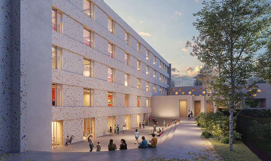 Цялостното обновяване на 35. СЕУ започна; ©Столична община