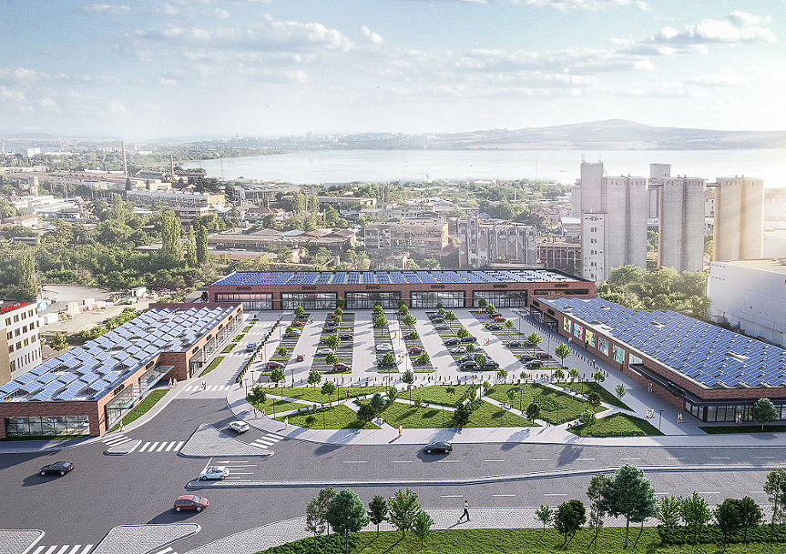 Нов ритейл парк под формата на буквата 