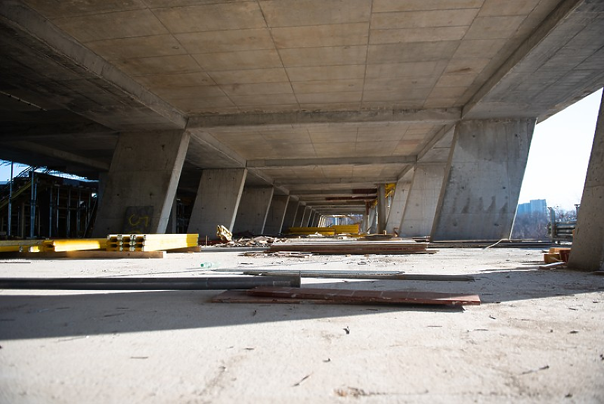 Строителството на стадион Локомотив напредва; ©Община Пловдив