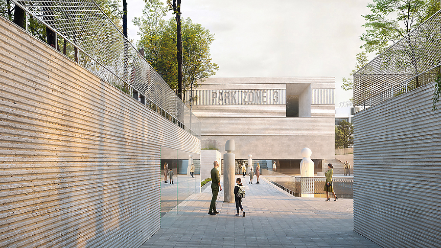 Проектът за Дупката на UNFORMED DESIGN, класиран на първо място от журито; ©Община Бургас