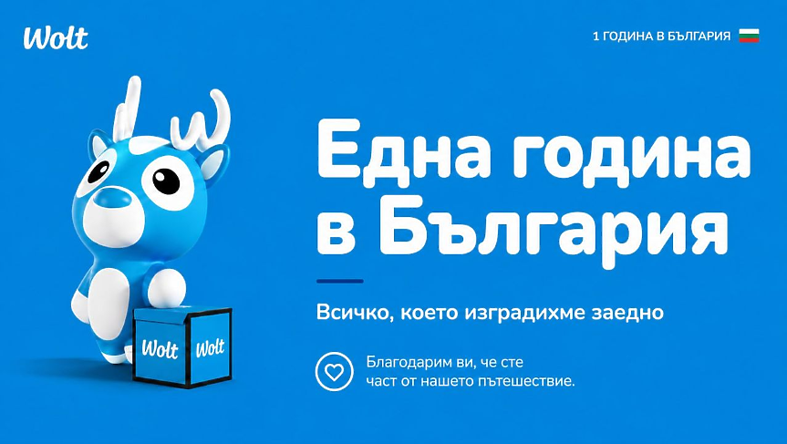Wolt навършва 1 година у нас: Какво поръчвахме най-често?