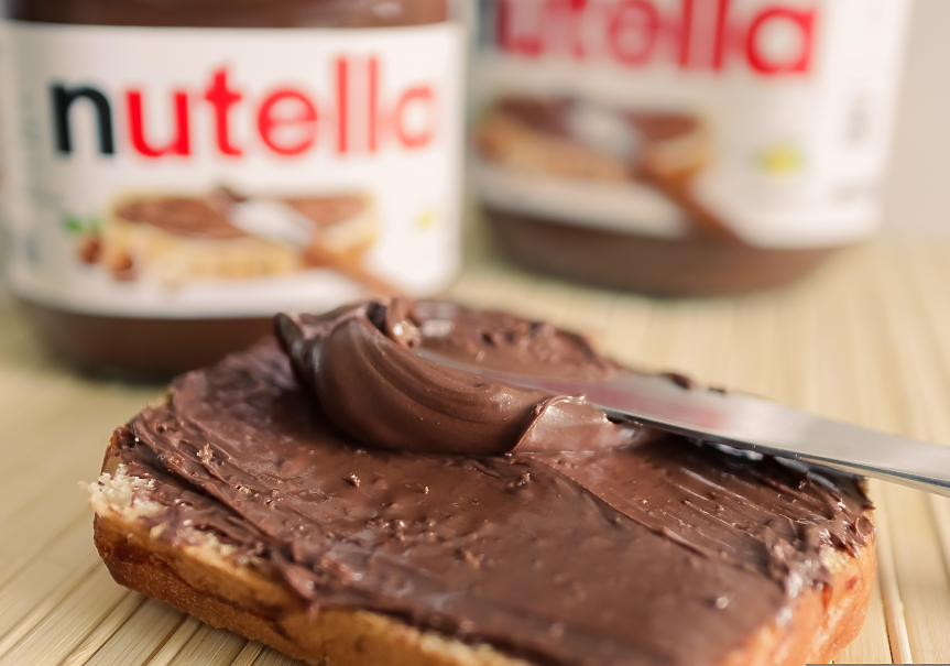 Филия с течен шоколад Nutella; ©Pixabay