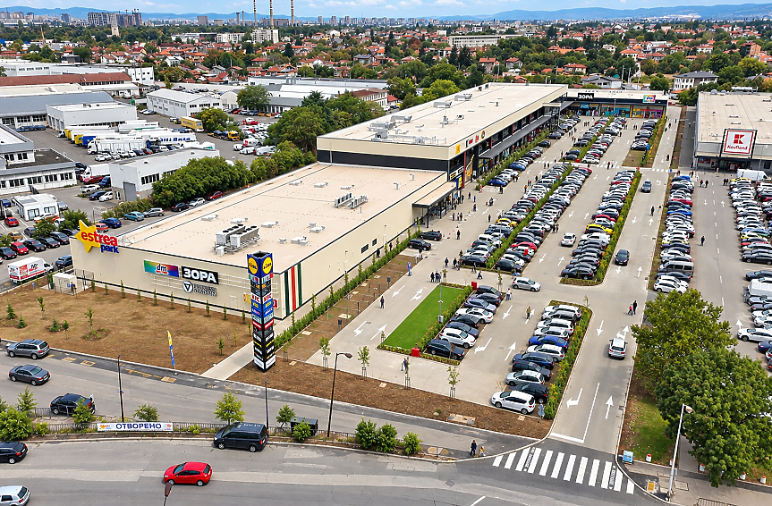 Lidl, KFC и още 20 магазина: Къде отвори първият Estrea Park в България